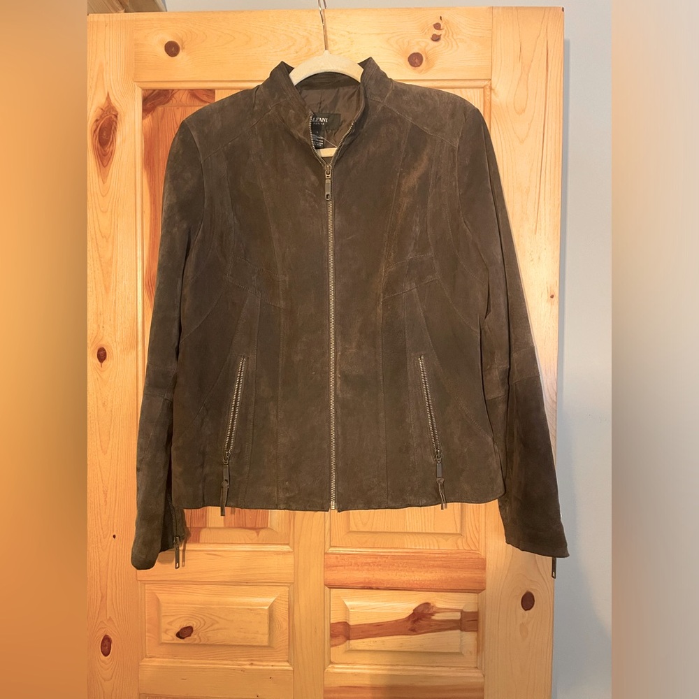 Brown suede jacket